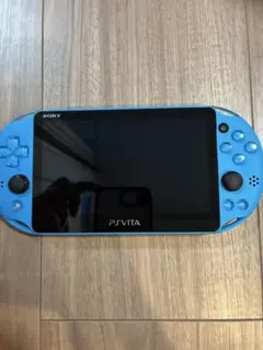 【美品】PS Vita PCH-2000 アクアブルーメモリーカード8GB付き
