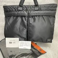 極美品✨ PORTER タンカー ショートヘルメットバッグ ブリーフケース 黒