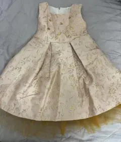 ピンク フレアドレス 100cm 金色刺繍