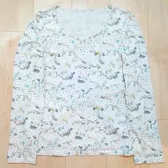 【美品】 franche lippeeフランシュリッペ 長袖カットソー 総柄