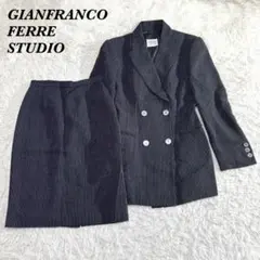 Gianfranco Ferré ヴィンテージ チェックセットアップ　スカート GIANFRANCO FERRE】 スカートセットアップ スーツ チェック柄 - メルカリ