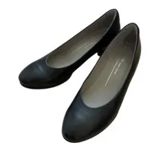 【極美品】ecco レザーブロックヒールパンプス チャンキーヒール 本革のサムネイル