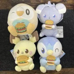 ポケピース ぬいぐるみ おいしいじかん　全4種 コンプリートセット