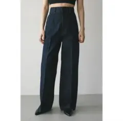 【スタイルミキサー】センタープレスワイドデニム　Mサイズ