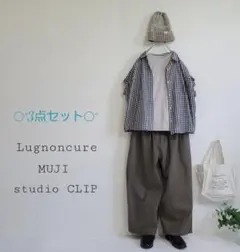 専用です✨\3点/ルノンキュールブラウス+無印 シャツ+スタディオクリップパンツ