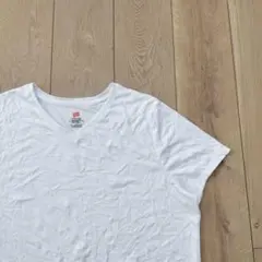 ち*な様 US古着Tシャツ Hanes ヘインズ 無地 Vネック ホワイト 白