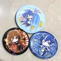 KAITO MEIKO VOCALOIDキャラクター缶バッジ 3点セット