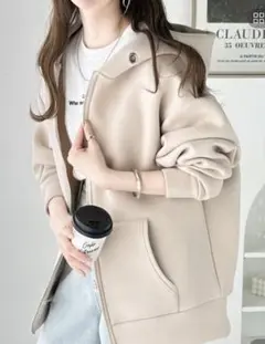 マシュマロ感覚！BIGシルエットジップパーカー
