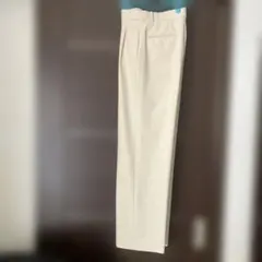 UNIQLO タックワイドパンツ　丈長め M ナチュラル