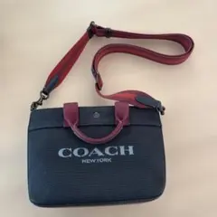 COACH デニム ショルダーバッグ ハンドバッグ 2way CH224 - メルカリ