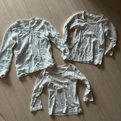 すみっコぐらし他 キッズ 長袖インナー 3枚セット