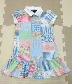 Polo Ralph Lauren パッチワーク風ポロワンピース 3/3T
