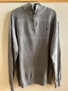 ハーフジップニット