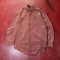 90s CHAPS RALPH LAUREN BDシャツ　オレンジチェック