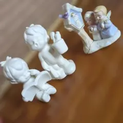 ビンテージ 昭和レトロ 祈り 陶器ペア人形 祈る男の子女の子 レトロ 
