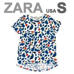 ZARA ザラ トップス　デザインTシャツ　USA-Ｓサイズ
