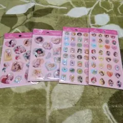 ディズニープリンセス カプセルシール★ストーンシール★4枚セット