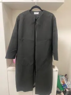 Mila Green ブラックロングコート Fサイズ