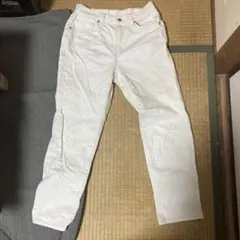GAPホワイト スリムフィット デニムパンツ