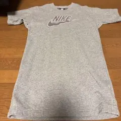 NIKE ナイキ グレー ピンク Tシャツ ワンピース Sサイズ