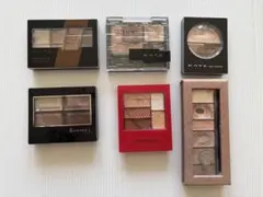 アイシャドウ　6点セット　ケイト　リンメル　インテグレート　他　ブラウン系