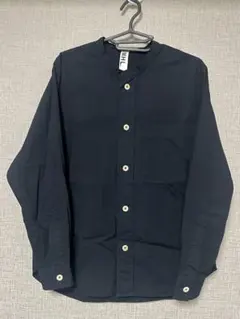 MHL. バンドカラーシャツ 長袖 ブラックのサムネイル