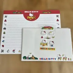 57平成レトロ ハローキティ ミミィ 飛行機 レターセット 2001年