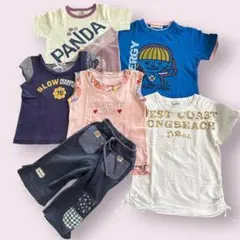 子供服 女の子 120cm Tシャツ パンツ まとめ売り 6点セットのサムネイル