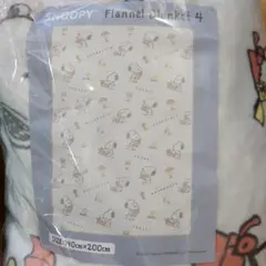 スヌーピー　フランネルブランケット4