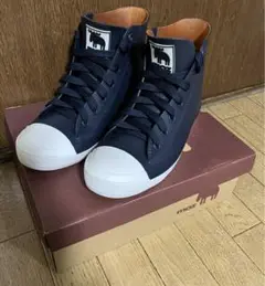 moz ネイビー ハイカット　レインシューズ　Lサイズ
