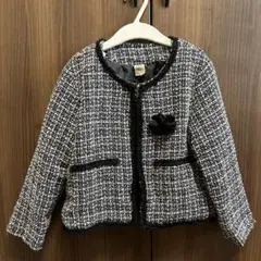 美品★女の子用フォーマルスーツ　ツイード　130cm