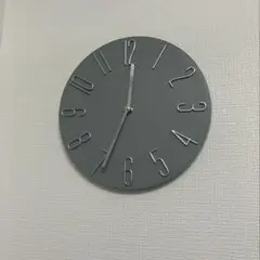 【未使用に近い】掛け時計 電波時計 壁掛け グレー