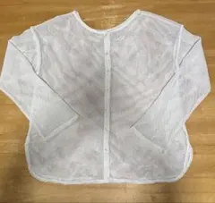 GU ホワイト メッシュ 長袖 トップスSサイズ