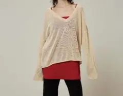 【Sea Room Lynn】PAPER KNIT 2wayルーズトップスのサムネイル