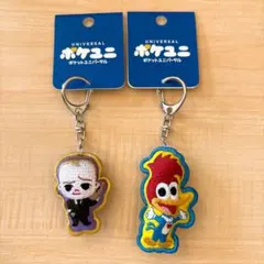 ポケユニ ウッディーウッドペッカー ボスベイビー 刺繍キーホルダー 2点セット