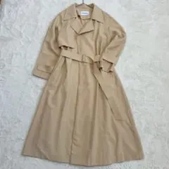 エメルリファインズ トレンチコート ロング丈 ベルト Aライン 春アウター