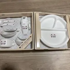 【新品未使用】赤ちゃんの城　食器セット　トリコロール　離乳食