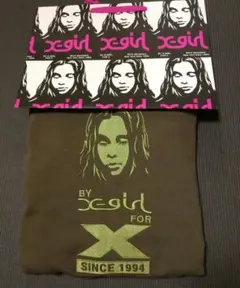 xgirl ジップパーカー オリーブグリーン フルジップパーカー