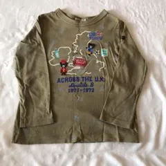 DOUBLE.B 刺繍入り長袖カットソー 110cm