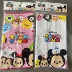 ハンドタオル　ハンカチ　ディズニー ツムツム タオル 2枚セット　ミッキー　新品