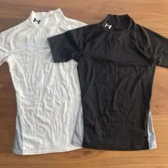 アンダーアーマー　半袖インナー　白黒　2着　YMD