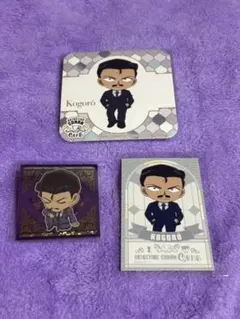 名探偵コナン　毛利小五郎　コースター　シール　３点セット