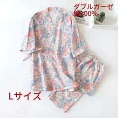 甚平 部屋着 L上下セット 夏用　作務衣 じんべい レディース　未使用