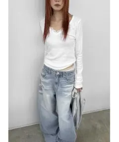 SeaRoomlynn Heartlet square neckトップス 白 - メルカリ