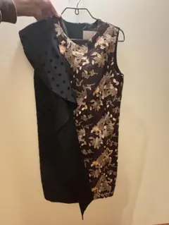 kaene 花柄刺繍 ノースリーブワンピース 36