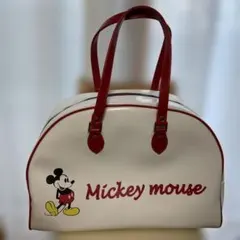 ⭐️ミッキーマウス　ボストンバック　合成皮革製⭐️