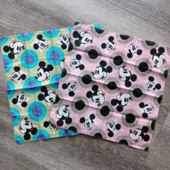 30年ぐらい前　２枚セット　ハンカチ　ミッキーマウス　ミッキー　ディズニー　レア