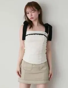 andmary Alma ribbon tops AM0842 - メルカリ