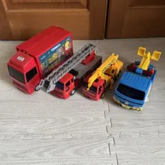 ミニカーセット 消防車 クレーン車など