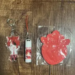 すとぷり　莉犬　アクリルキーホルダー　リップ　ミラー　セット